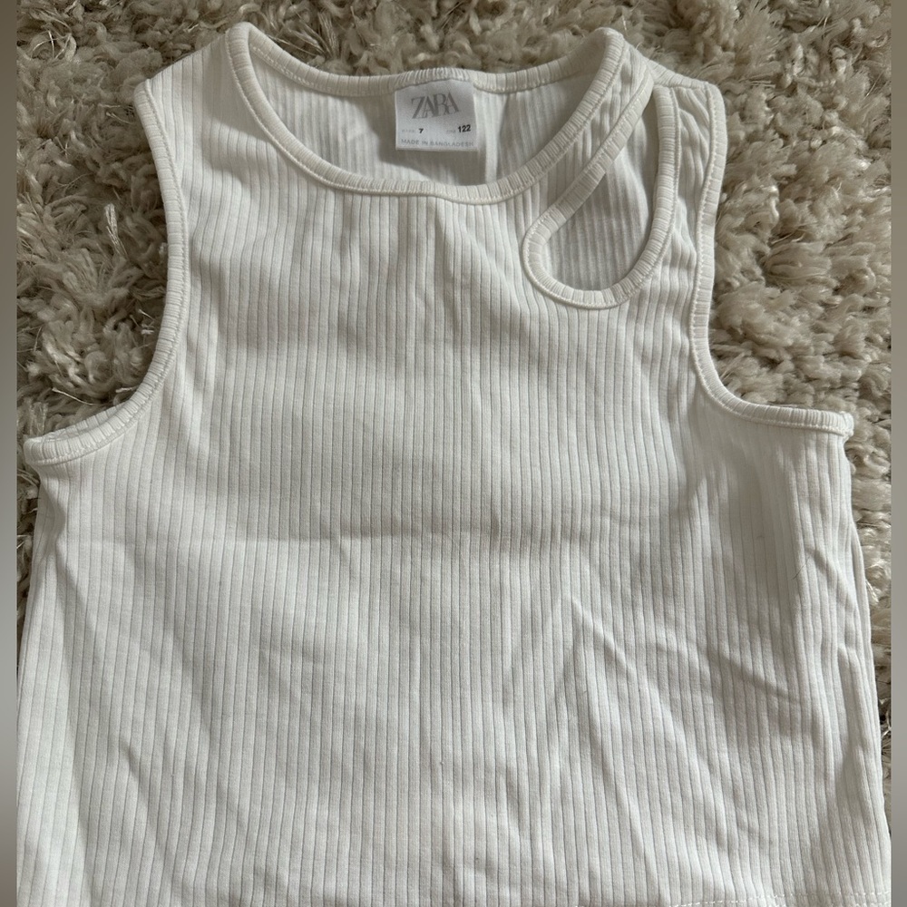 Zara kids one shoulder loop shirt, size 7